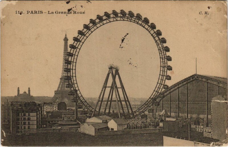 Carte postale ancienne La Grande Roue à Paris 15e