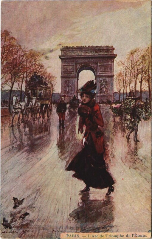 Carte postale ancienne Paris 17e Arc de Triomphe de l'Etoile