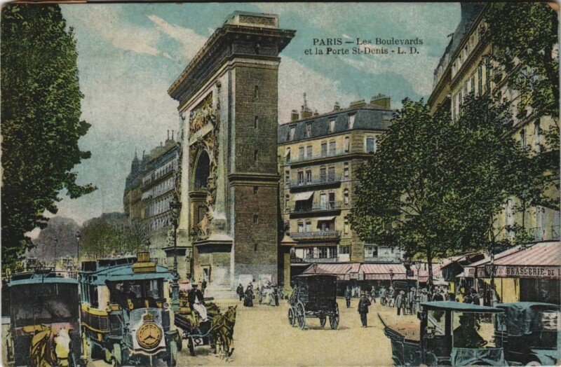 Carte postale ancienne Paris 10e Porte Saint-Denis