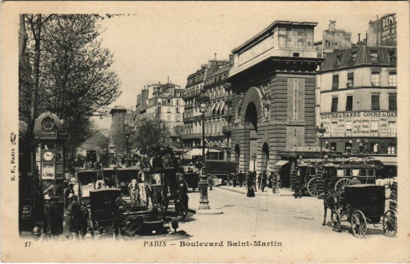 Carte postale ancienne Paris 10e Porte Saint-Martin