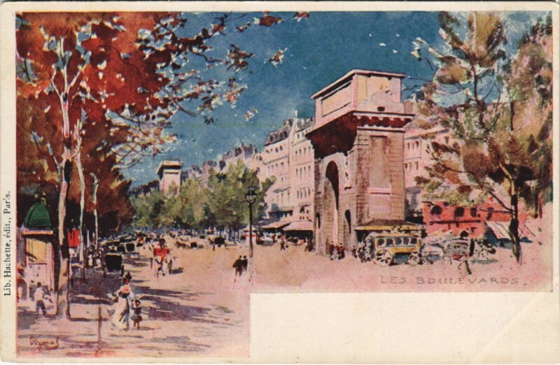 Carte postale ancienne Paris 10e Porte Saint-Martin