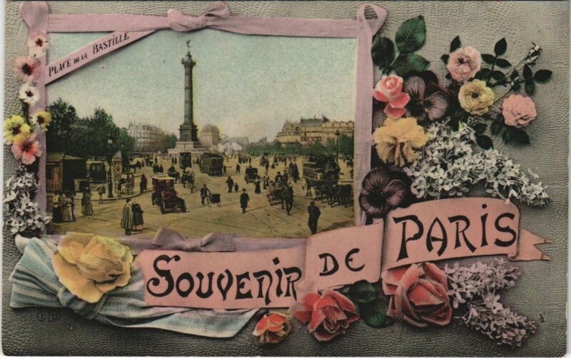 Carte postale ancienne Paris 11e Souvenir