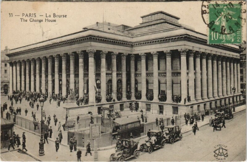 Carte postale ancienne Paris 2e la Bourse