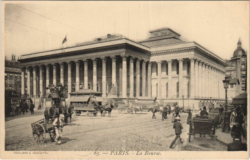 Carte postale ancienne Paris 2e la Bourse