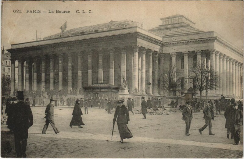 Carte postale ancienne Paris 2e la Bourse