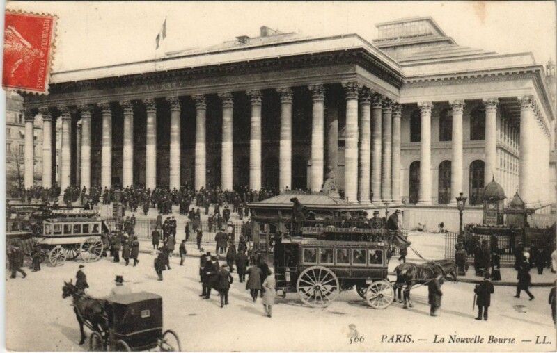 Carte postale ancienne Paris 2e la Bourse