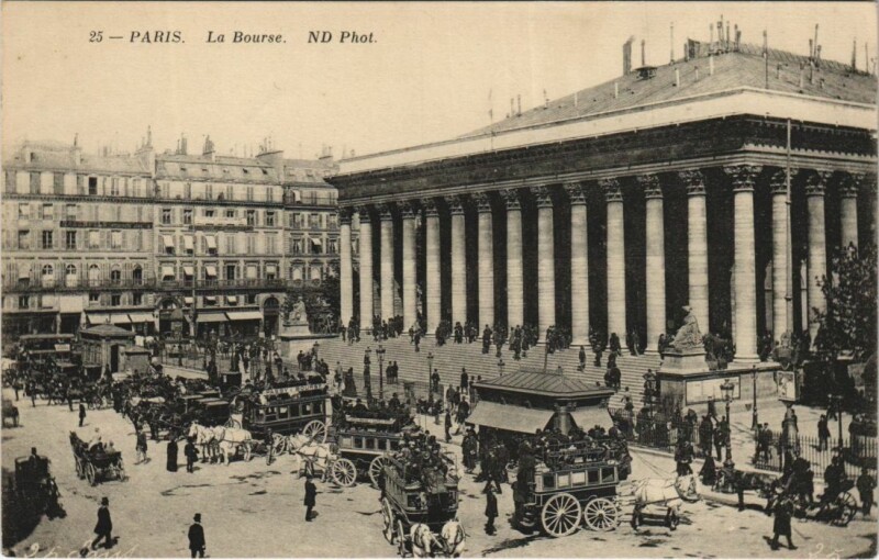 Carte postale ancienne Paris 2e la Bourse