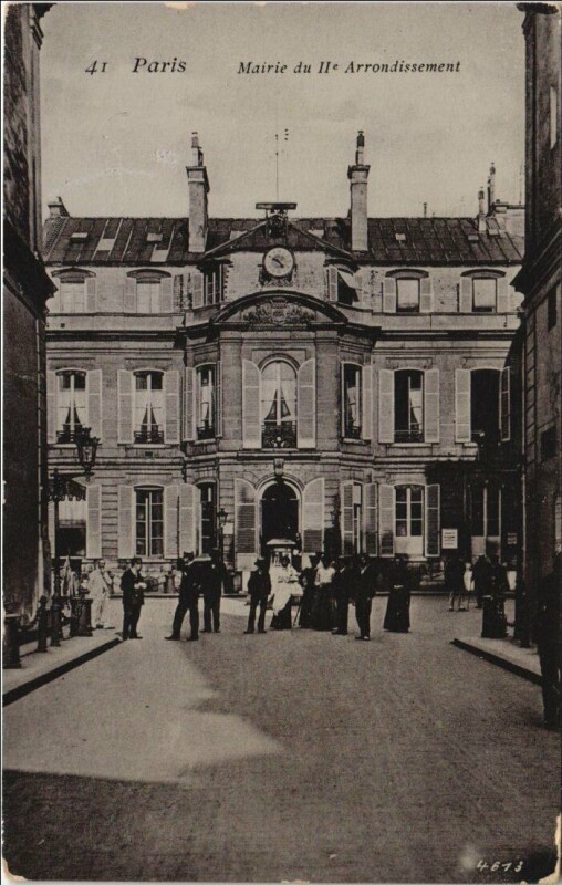 Carte postale ancienne Paris 2e Le Mairie