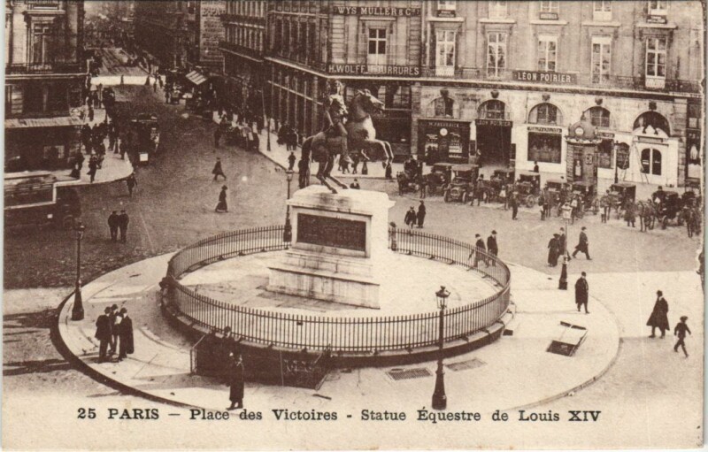 Carte postale ancienne Paris 2e Place des Victoires