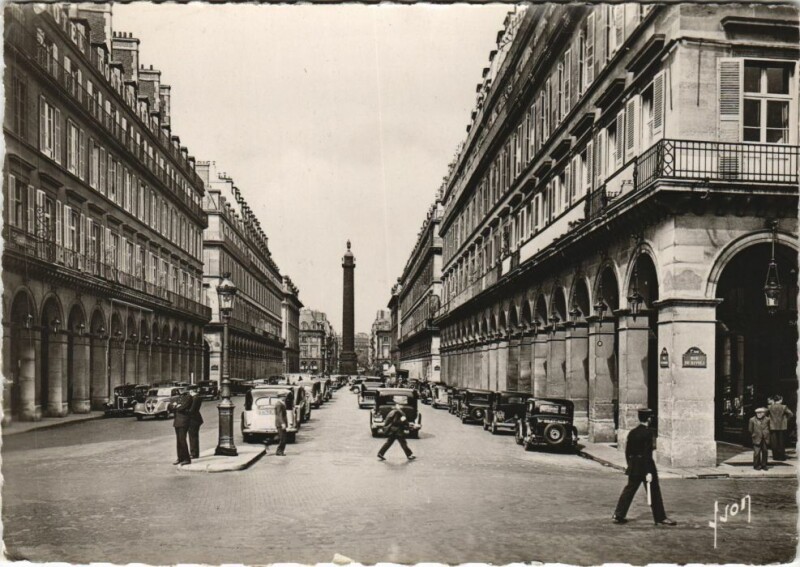 Carte postale ancienne Paris 2e Rue de Castiglione