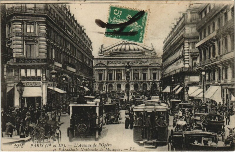 Carte postale ancienne Paris 2e Avenue de l'Opéra