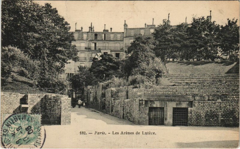 Carte postale ancienne Paris 5e Arenes de Lutece