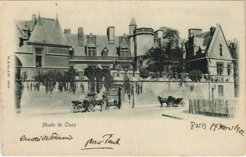 Carte postale ancienne Paris 5e Musée de Cluny