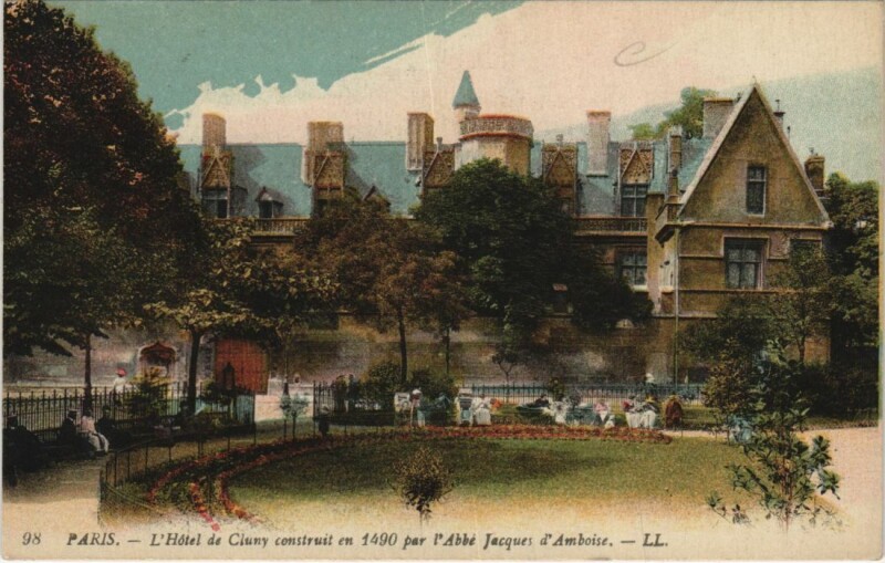 Carte postale ancienne Paris 5e Musée de Cluny