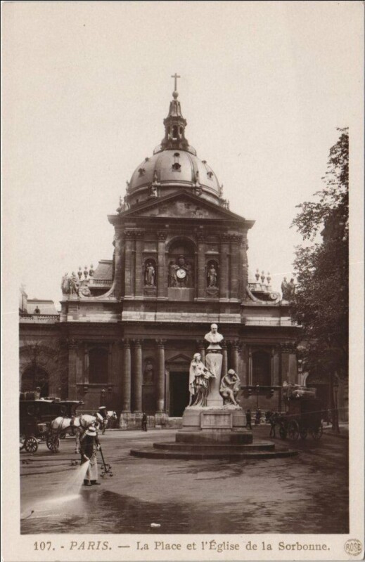 Carte postale ancienne Paris 5e Eglise de la Sorbonne