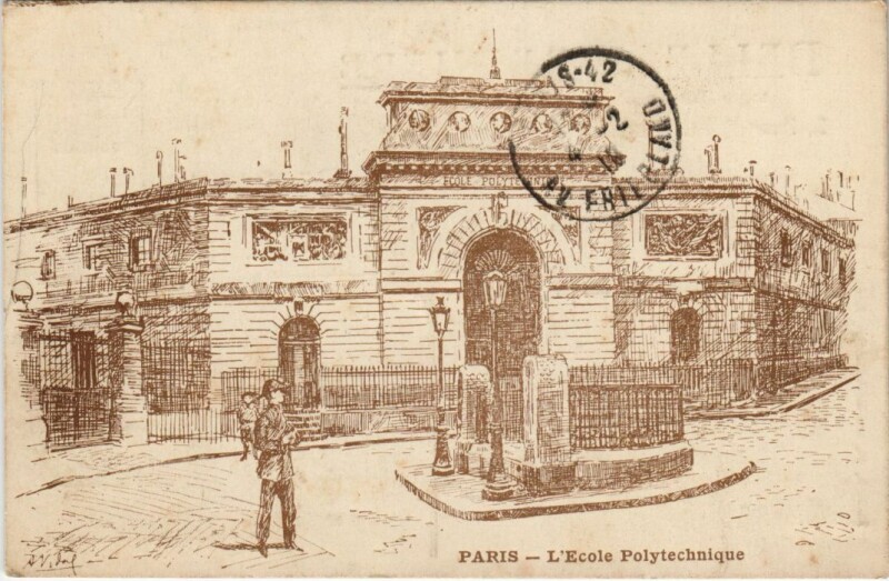 Carte postale ancienne Paris 5e Ecole Polytechnique