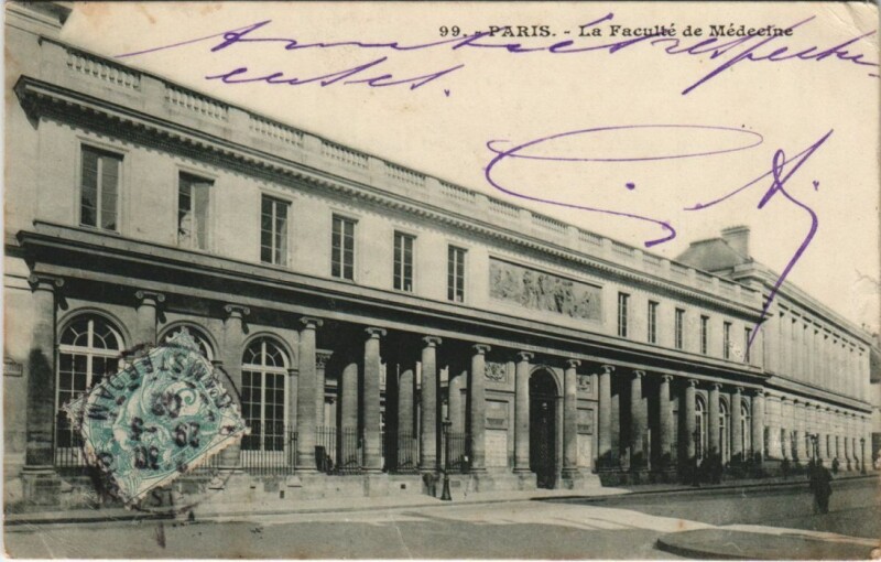 Carte postale ancienne Paris 5e Faculté de Médecine