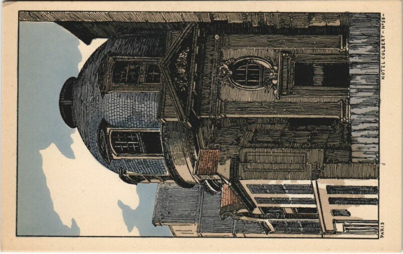Carte postale ancienne Paris 5e hotel Colbert