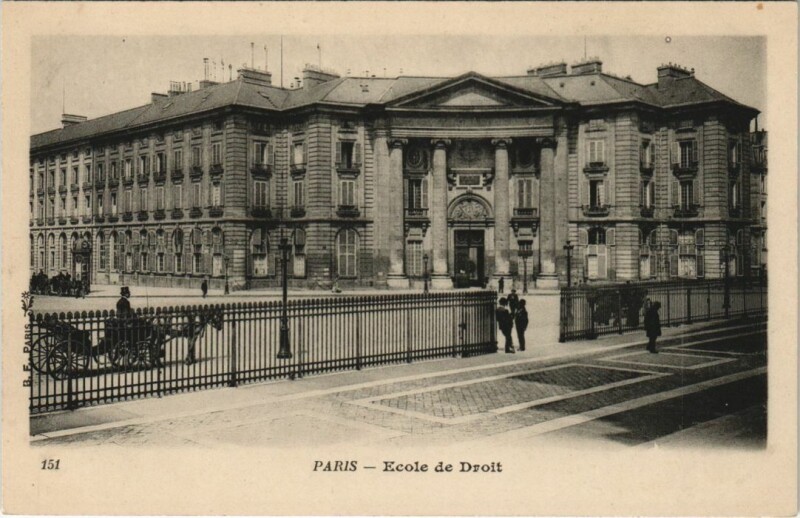 Carte postale ancienne Paris 5e Ecole de Droit