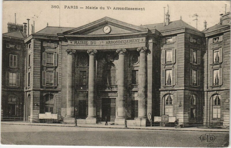 Carte postale ancienne Paris 5e Le Mairie