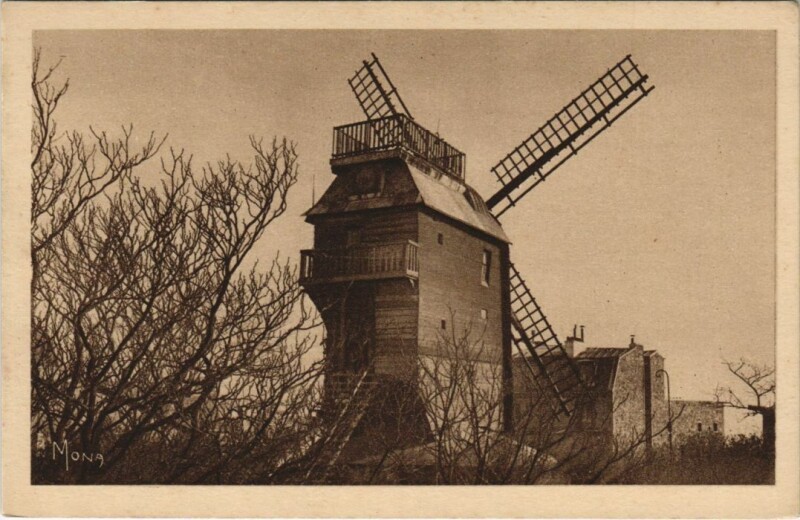Carte postale ancienne Le Moulin de Galette à Paris 18e