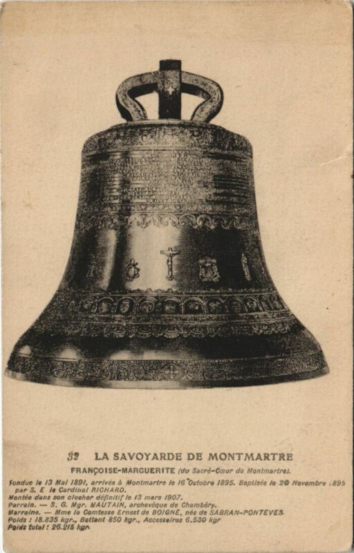 Carte postale ancienne La Savoyarde du Sacré-Coeur de Montmartre à Paris 18e