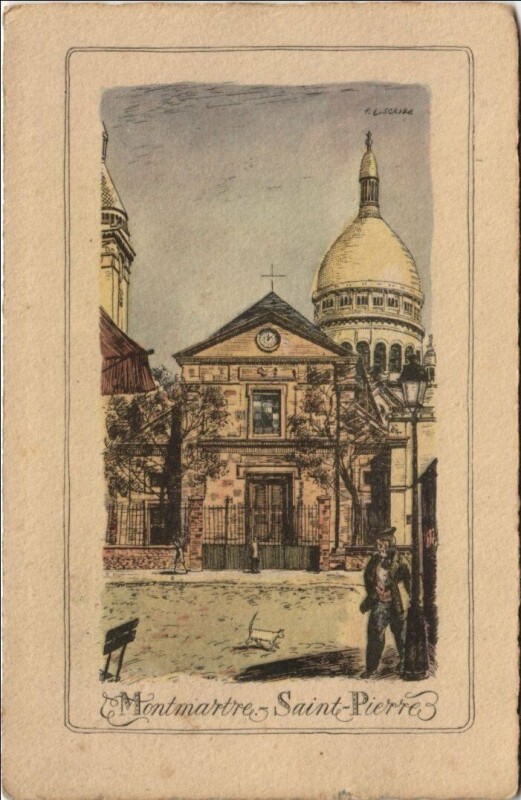 Carte postale ancienne Montmartre - Saint-Pierre à Paris 18e