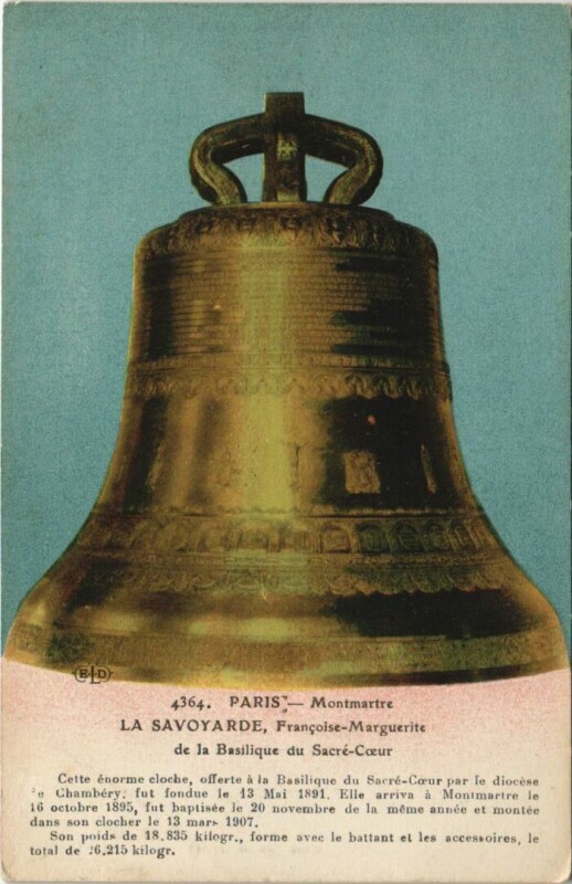 Carte postale ancienne La Savoyarde Francoise-Marguerite du Sacré-Coeur de Montmartre à Paris 18e