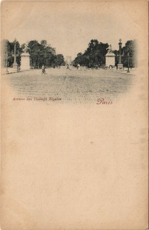 Carte postale ancienne Paris 8e Avenue des Champs-Elysées