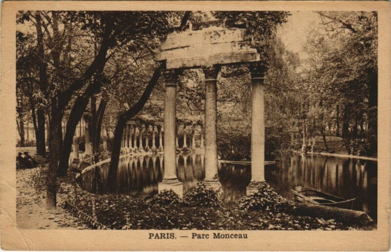 Carte postale ancienne Paris 8e Parc Monceau