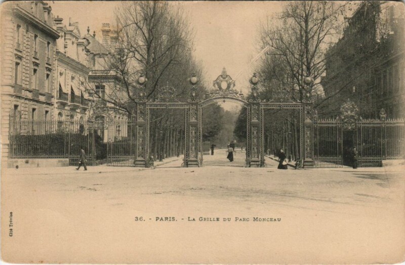 Carte postale ancienne Paris 8e Parc Monceau