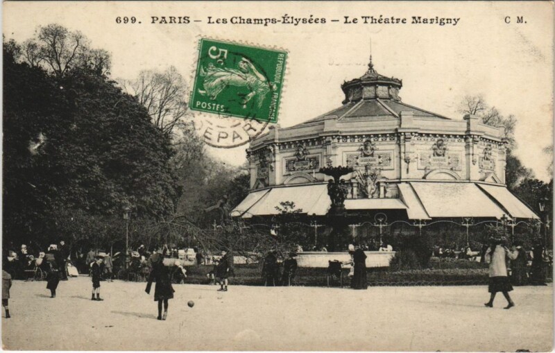 Carte postale ancienne Paris 8e Champs-Elysées