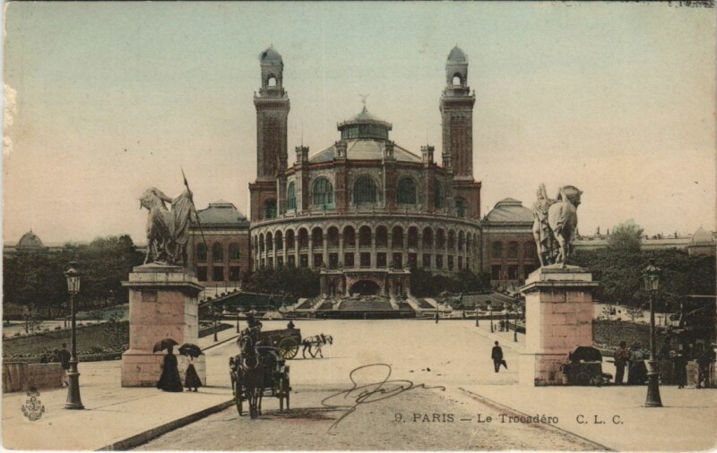 Carte postale ancienne Paris 16e Le Trocadéro