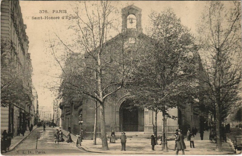 Carte postale ancienne Saint-Honoré d'Eylan à Paris 16e