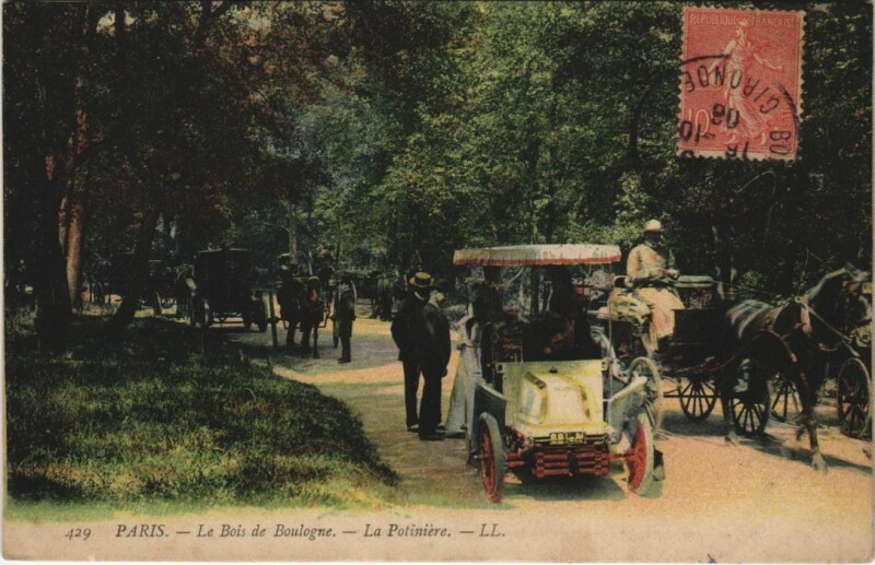 Carte postale ancienne Bois de Boulogne - La Potinière à Paris 16e