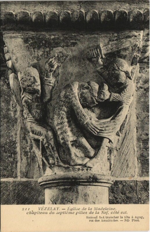 Carte postale ancienne Vezelay Eglise de la Madeleine - Artwork