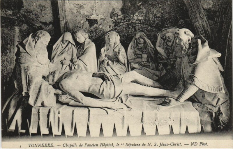 Carte postale ancienne Tonnerre Chapelle de l'Ancien Hopital - Artwork à Tonnerre