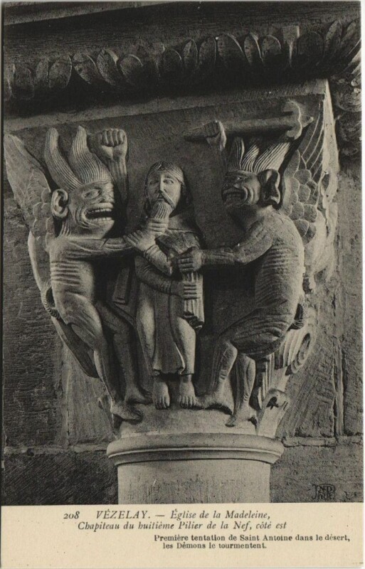 Carte postale ancienne Vezelay Eglise de la Madeleine - Artwork
