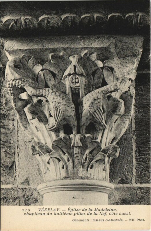 Carte postale ancienne Vezelay Eglise de la Madeleine - Artwork