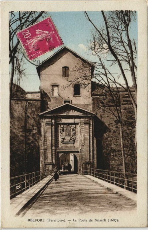 Carte postale ancienne Belfort La Porte de Brisach