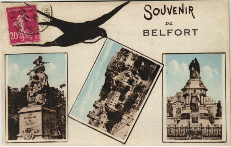 Carte postale ancienne Belfort Scenes