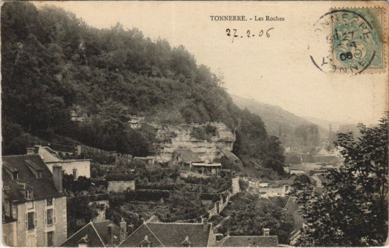 Carte postale ancienne Tonnerre Les Roches à Tonnerre