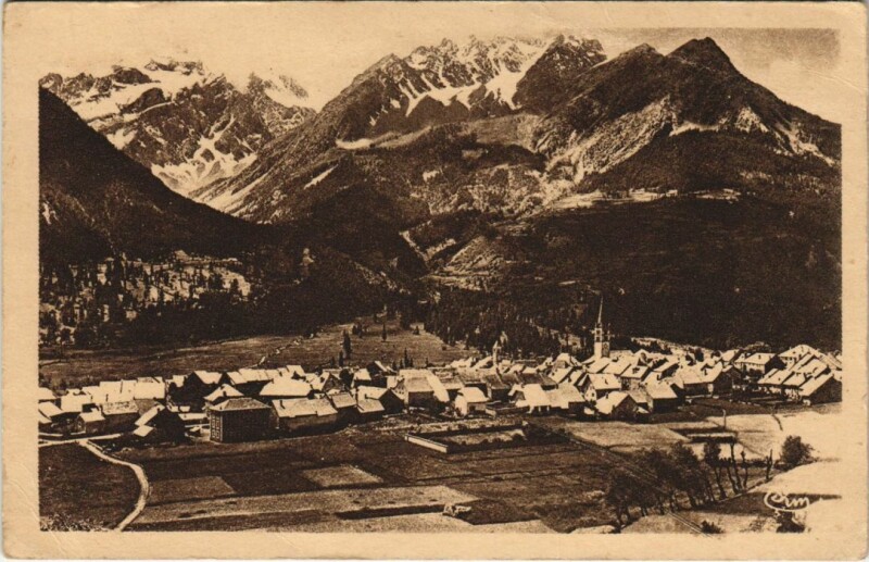 Carte postale ancienne Le Monetier-les-Bains Vue Generale