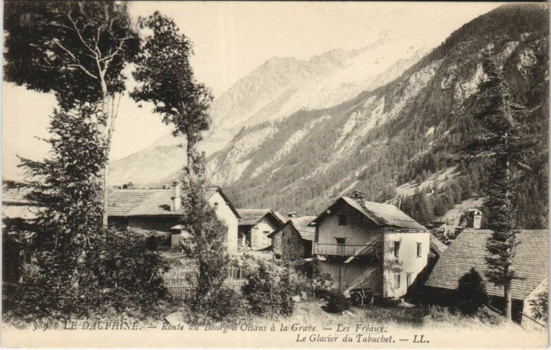 Carte postale ancienne Les Freaux Le Glacier du Tabuchet