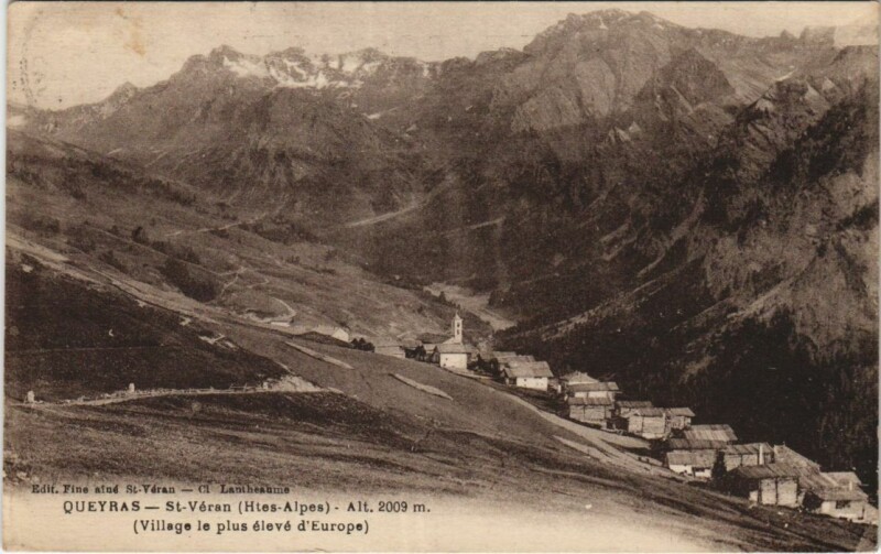 Carte postale ancienne Saint-Veran Vue Generale