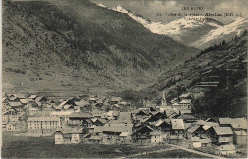 Carte postale ancienne Abries Vue Generale