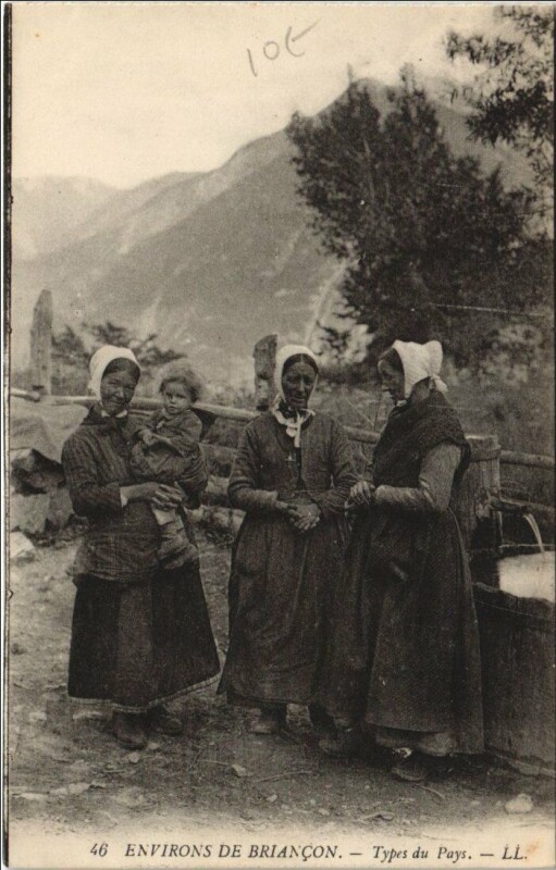 Carte postale ancienne Briancon Environs - Types du Pays