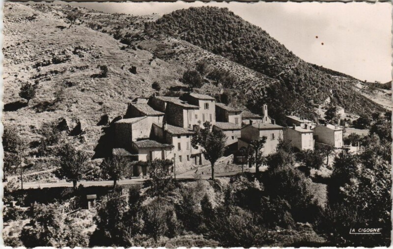 Carte postale ancienne Montclus Vue Generale à Montclus