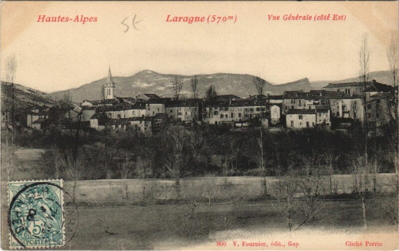 Carte postale ancienne Laragne Vue Generale - Cote Est
