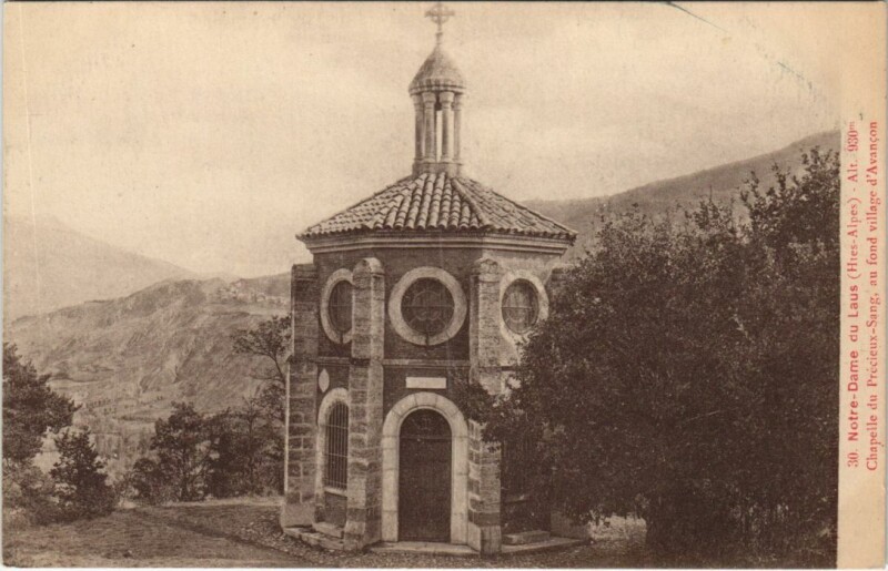 Carte postale ancienne Saint-Etienne-Le-Laus Notre-Dame du Laus - Chapelle